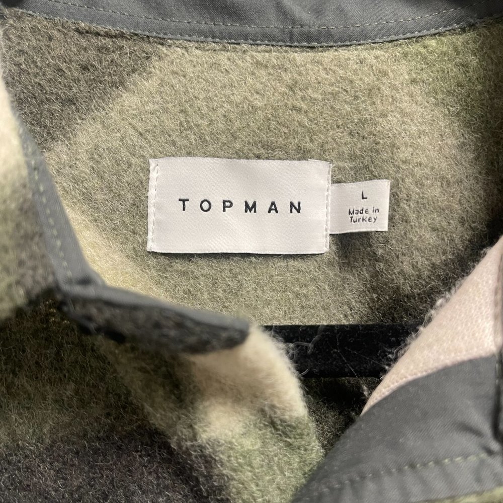 Topman Green Checkered Shaket - image 2